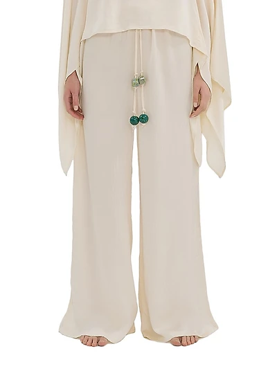 La Vila Cala Flared Wide-Leg Pants