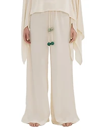 La Vila Cala Flared Wide-Leg Pants