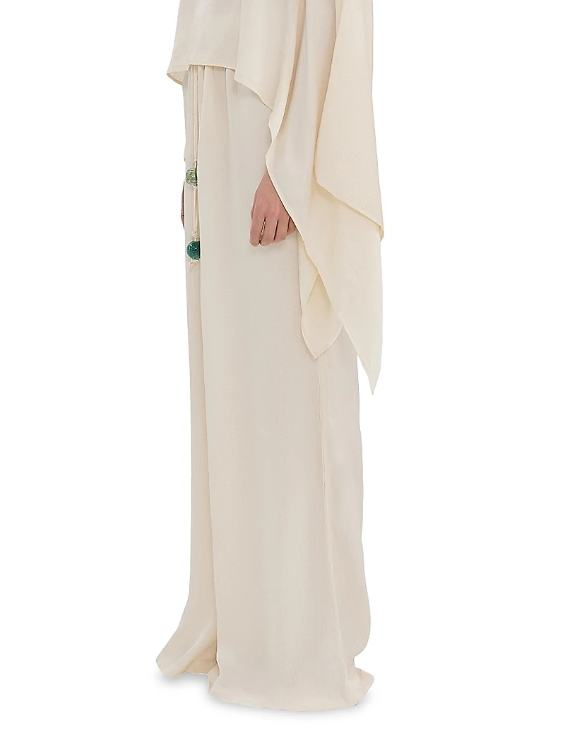 La Vila Cala Flared Wide-Leg Pants