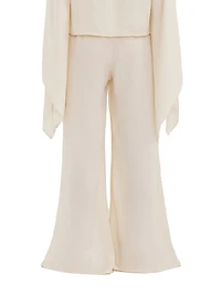 La Vila Cala Flared Wide-Leg Pants