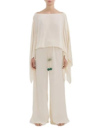 La Vila Cala Flared Wide-Leg Pants