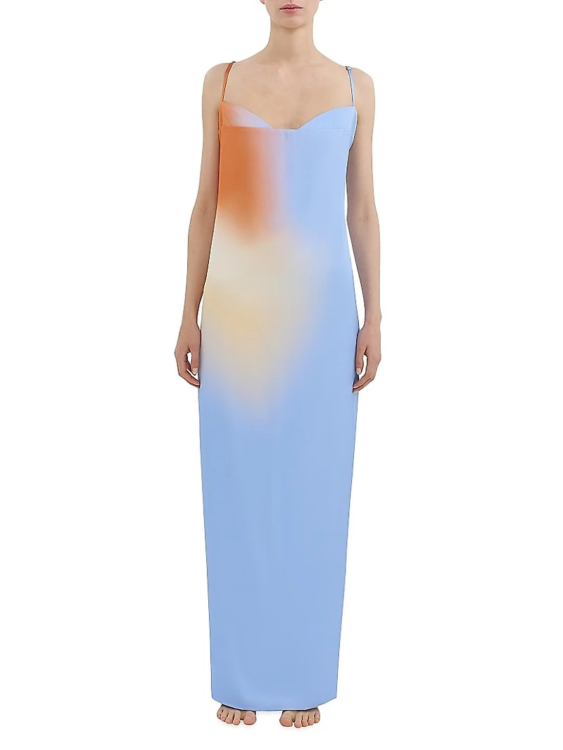 La Vila Medusa Ombré Maxi Dress