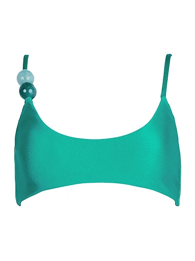 Itala Beaded Bikini Top