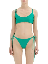 Itala Beaded Bikini Top