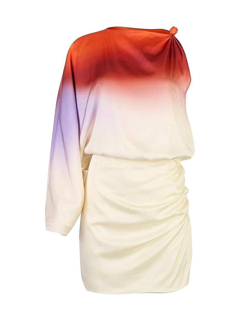 La Vila Dolly Ombré Gathered Minidress