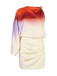 La Vila Dolly Ombré Gathered Minidress