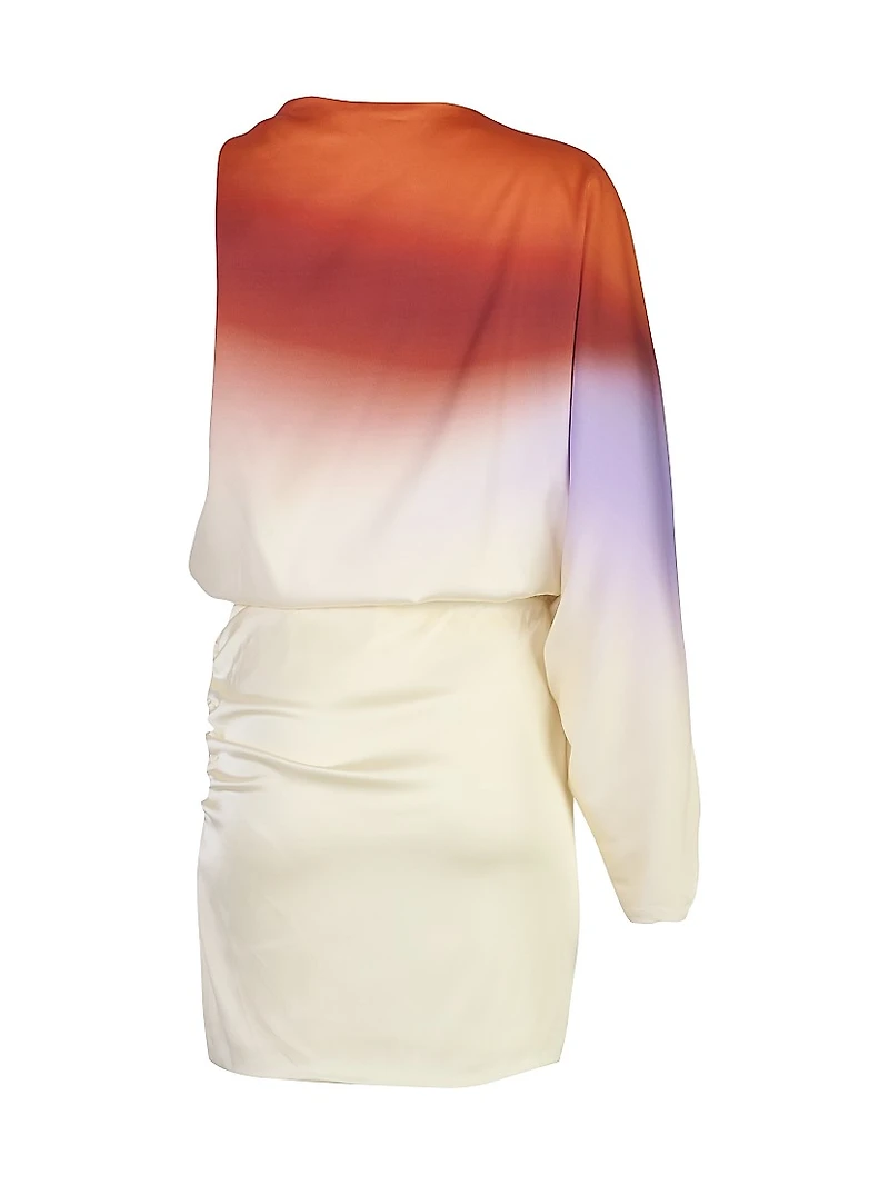 La Vila Dolly Ombré Gathered Minidress