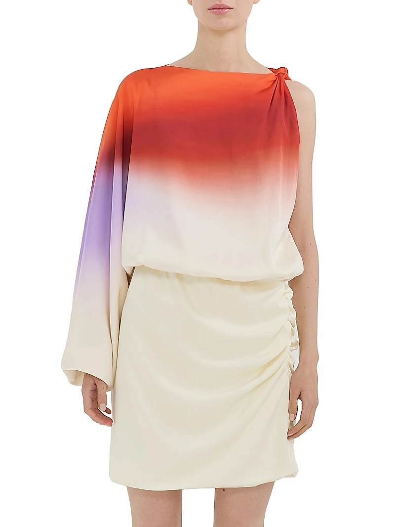 La Vila Dolly Ombré Gathered Minidress