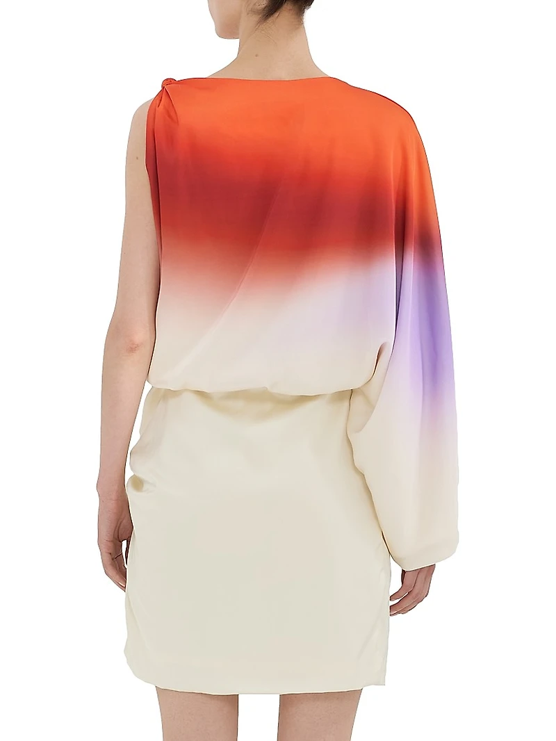 La Vila Dolly Ombré Gathered Minidress