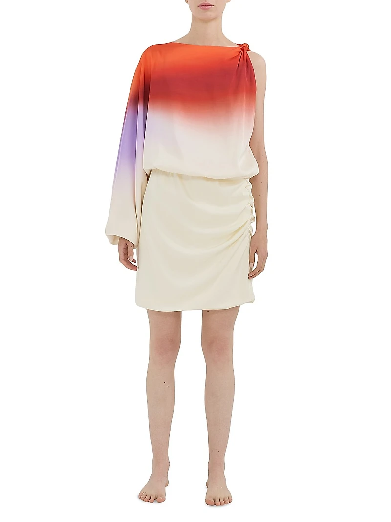 La Vila Dolly Ombré Gathered Minidress