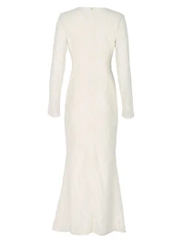 Manola V-Neck Lace Dress