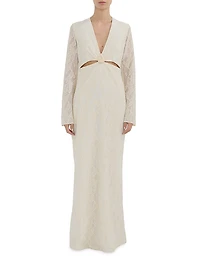 Manola V-Neck Lace Dress