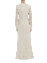 Manola V-Neck Lace Dress