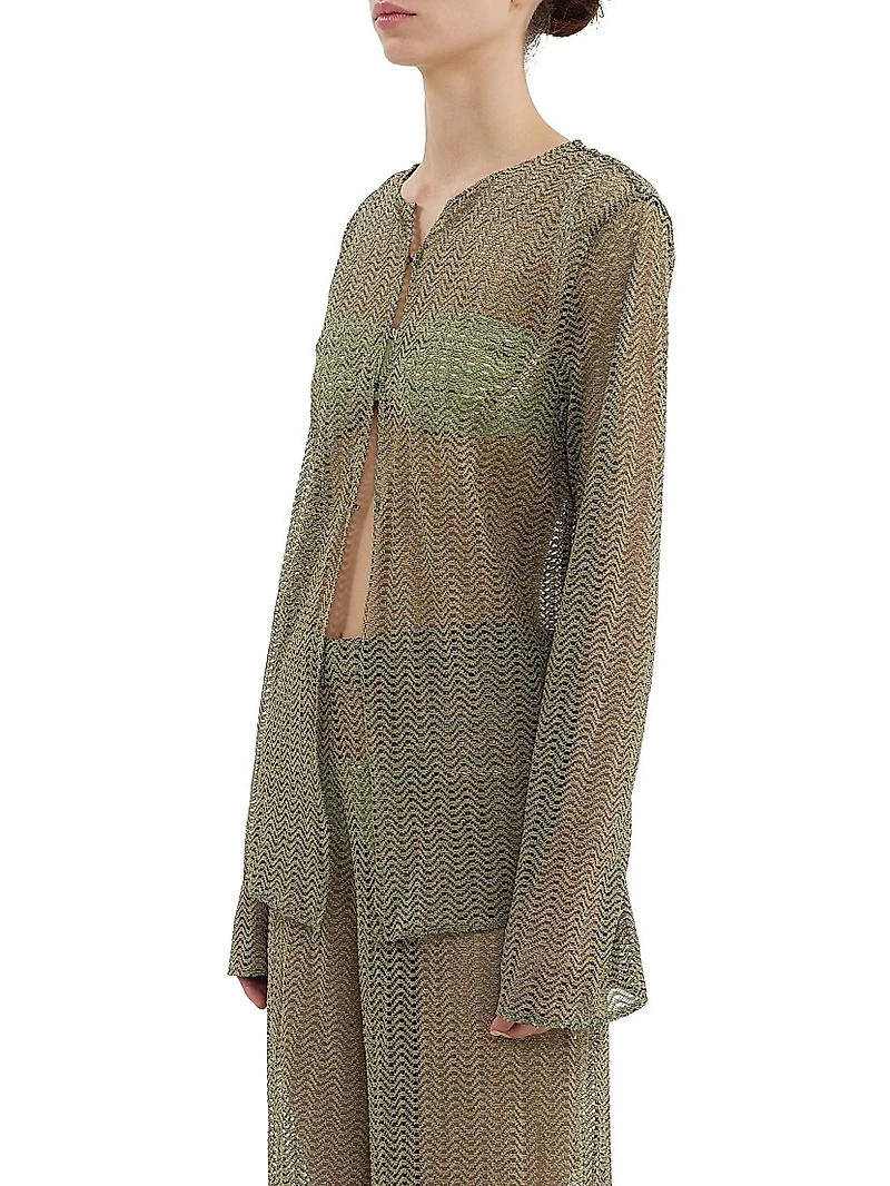 Gem Mesh Cover-Up Pants