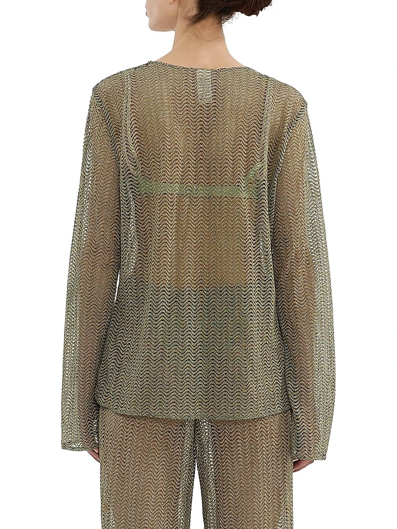 Gem Mesh Cover-Up Pants