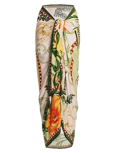 Marine Ete Scarf-Print Pareo