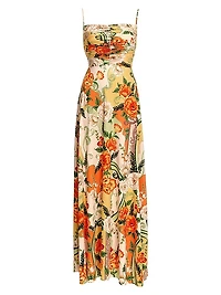 Arista Ete Ruched Maxi Dress