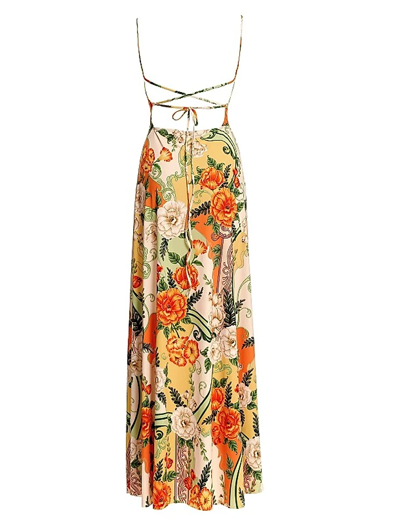 Arista Ete Ruched Maxi Dress