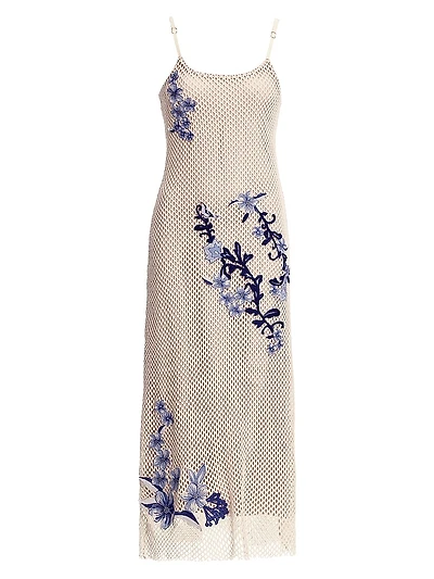 Adelaida Tales Mesh Midi-Dress