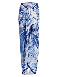 Marine Tales Toile-Style Pareo