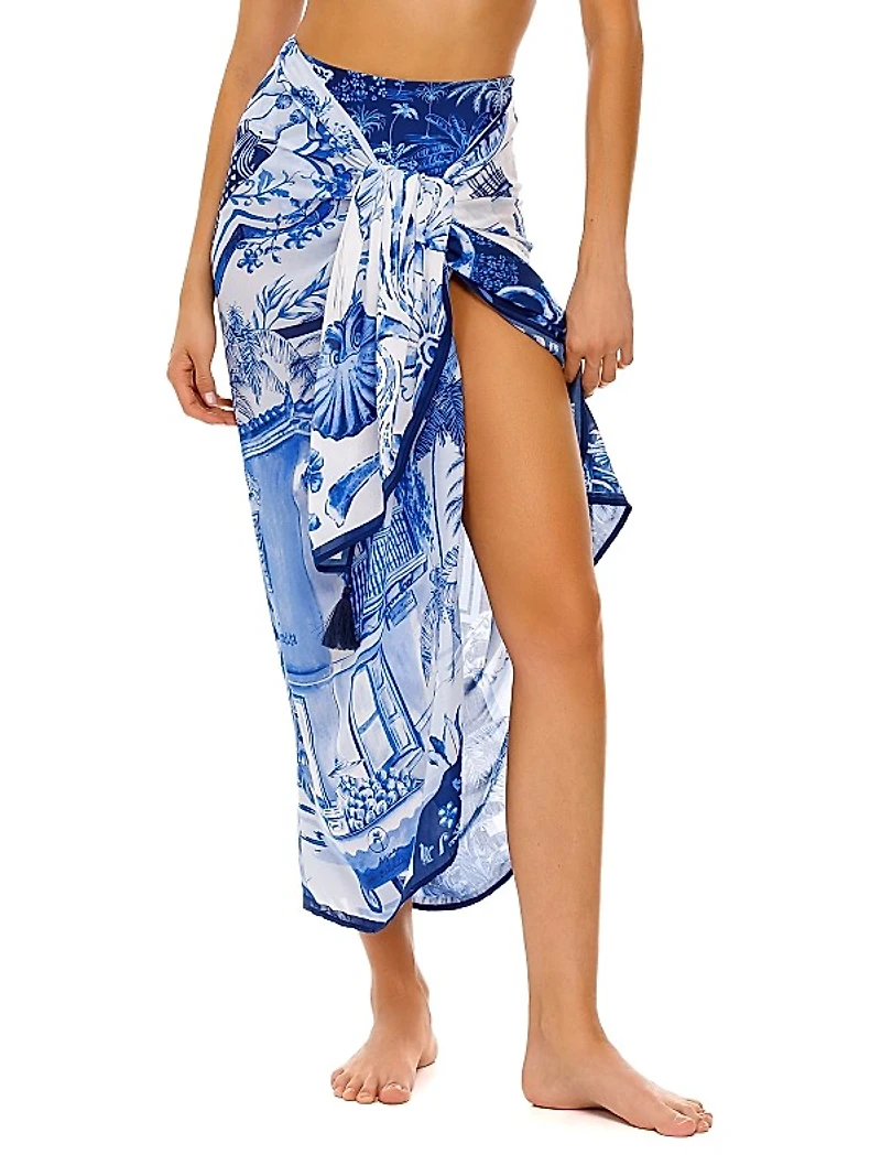 Marine Tales Toile-Style Pareo
