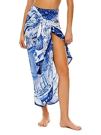 Marine Tales Toile-Style Pareo