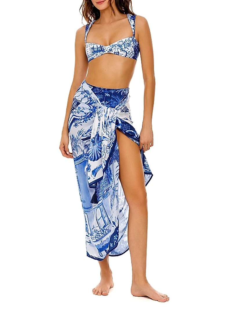 Marine Tales Toile-Style Pareo