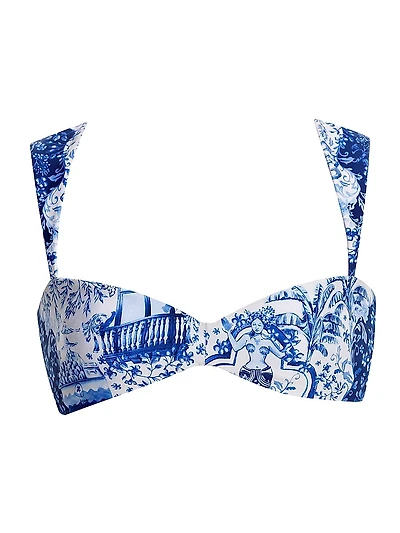 Malory Tales Printed Bikini Top