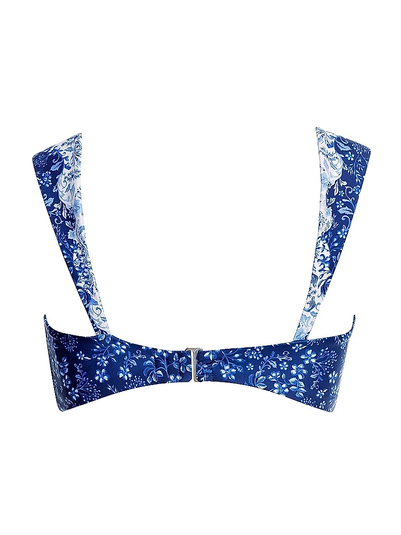 Malory Tales Printed Bikini Top