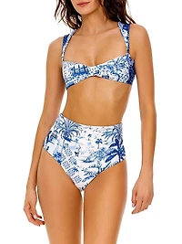 Malory Tales Printed Bikini Top