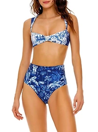 Malory Tales Printed Bikini Top