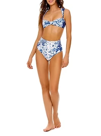 Malory Tales Printed Bikini Top