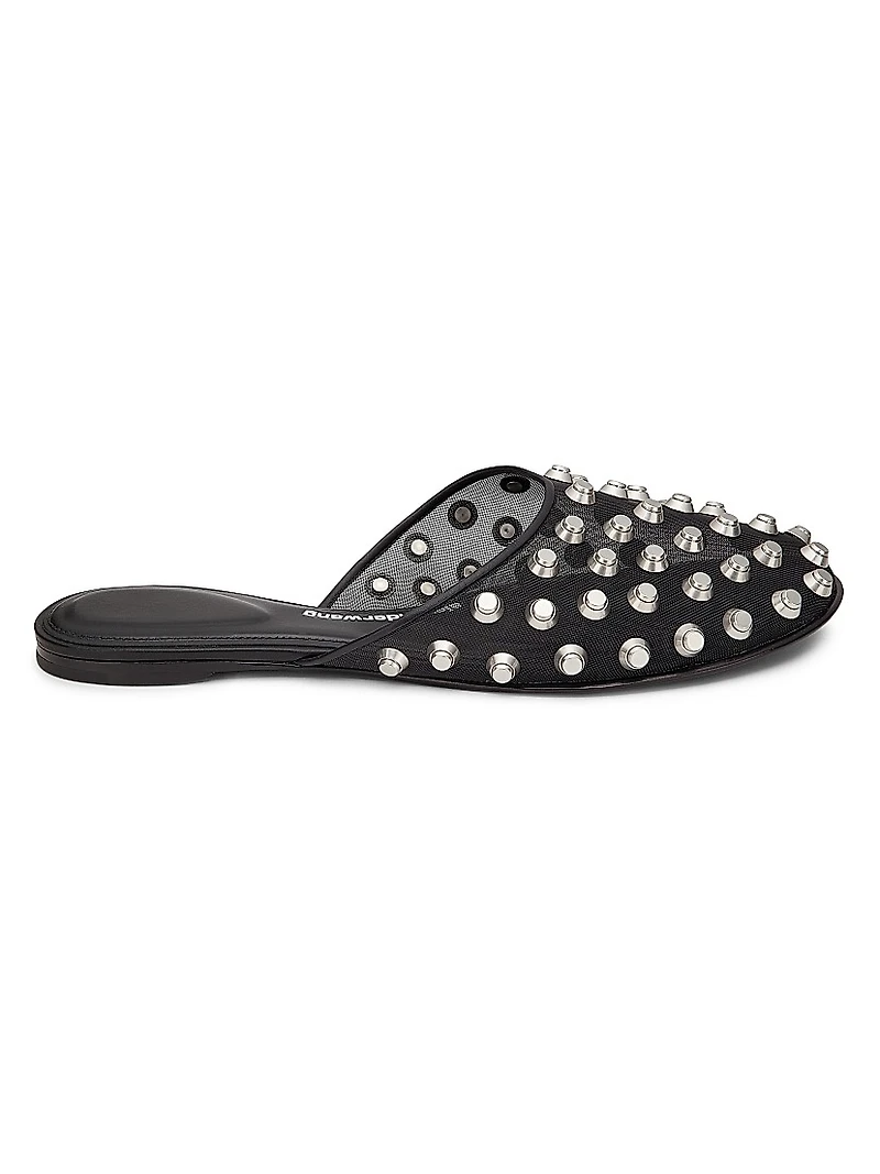 Rhodes Embellished Flat Slippers