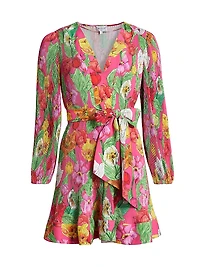 Liv Tulip Rosette Pleated Minidress