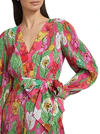 Liv Tulip Rosette Pleated Minidress