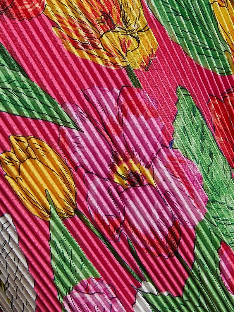 Liv Tulip Rosette Pleated Minidress