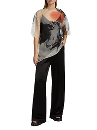 Silk Organza Oversized T-Shirt