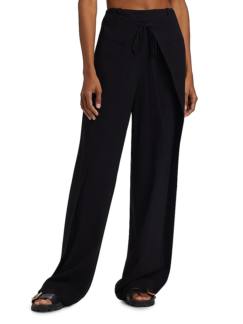 Overlap Straight Pants