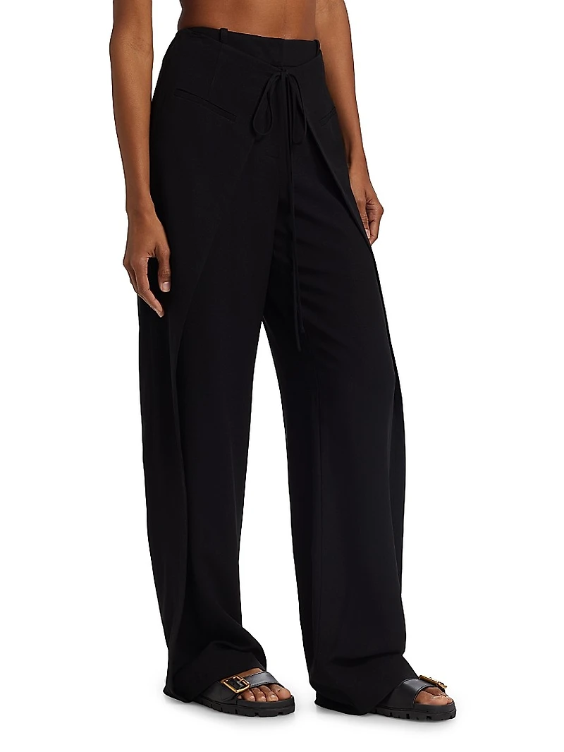 Overlap Straight Pants