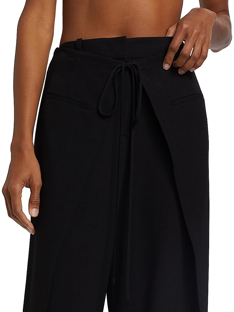 Overlap Straight Pants