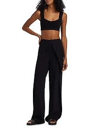 Overlap Straight Pants