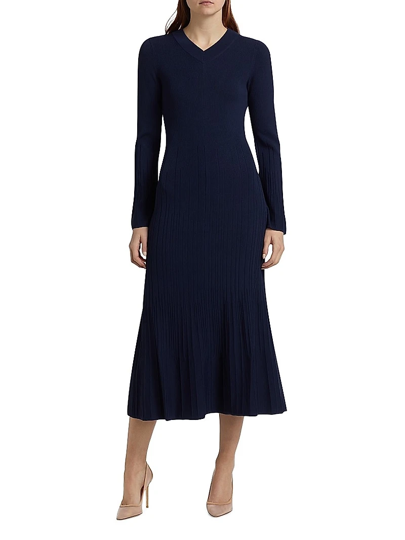 Austen Long-Sleeve Midi-Dress