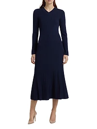Austen Long-Sleeve Midi-Dress