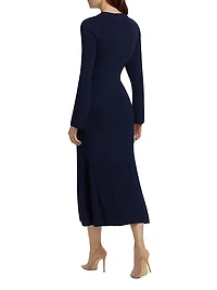 Austen Long-Sleeve Midi-Dress