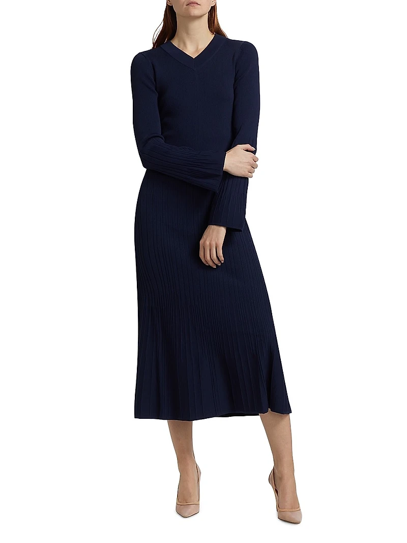 Austen Long-Sleeve Midi-Dress