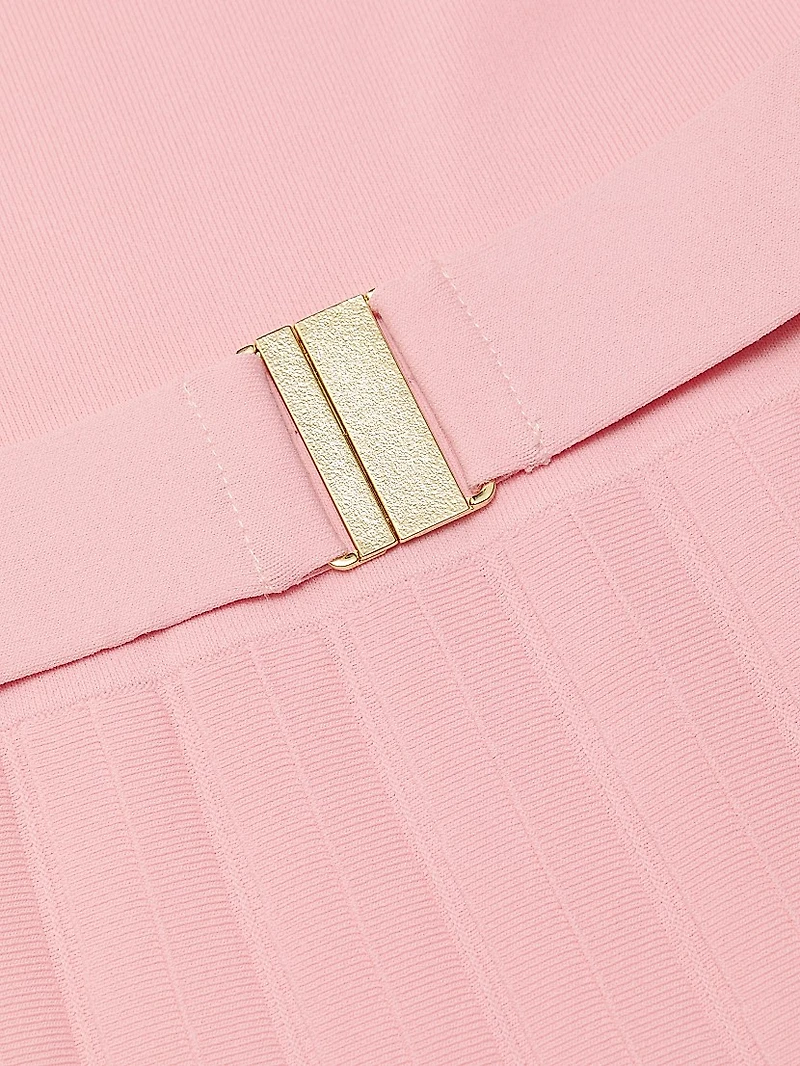 The Sumner Belted Knit Fit & Flare Midi-Sweaterdress