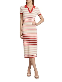 The Liberty Striped Midi-Dress