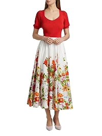 The Piper Puff-Sleeve Knit Sweater