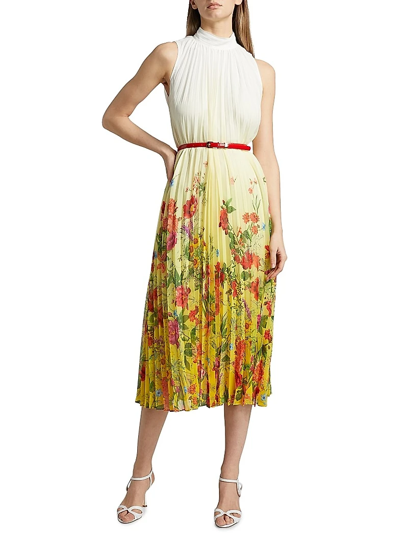 The Noor Jardin Floral Midi Dress