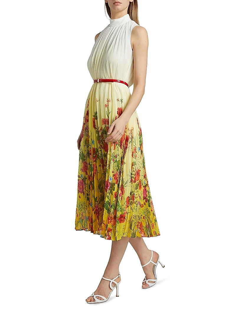 The Noor Jardin Floral Midi Dress